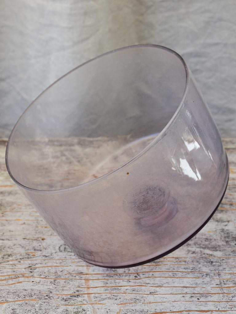 Hand-Blown Purple Glass Patisserie Globe Cloche