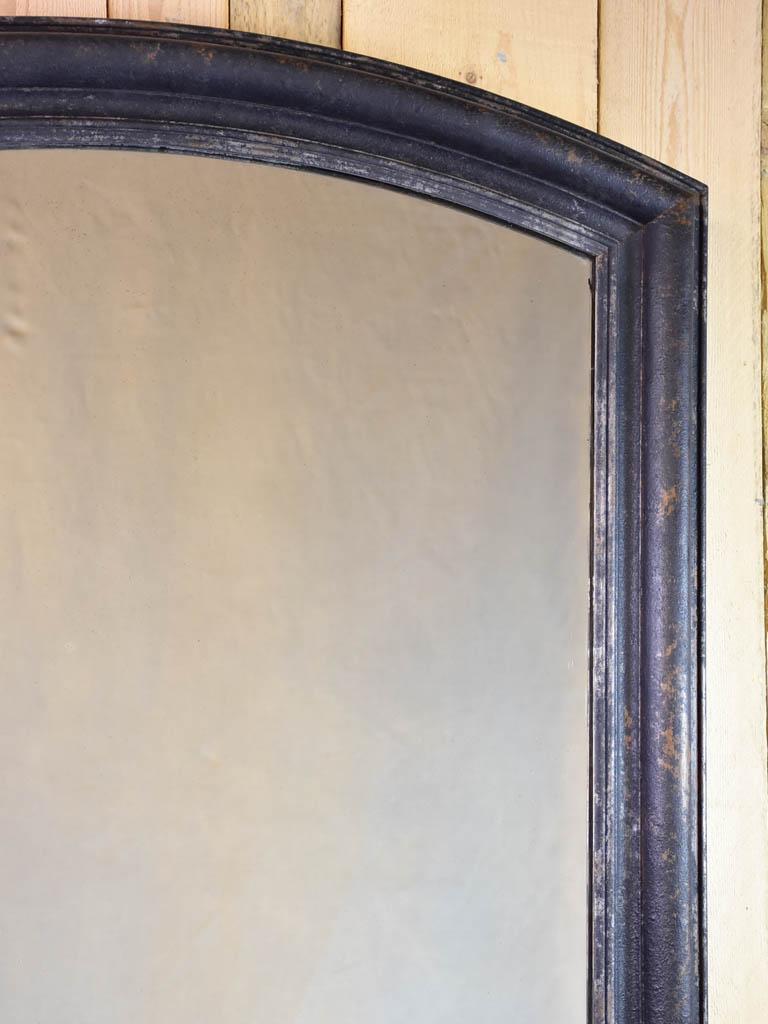 Large Louis Philippe style mirror with black painted walnut frame - 19th century 32" x 48¾"