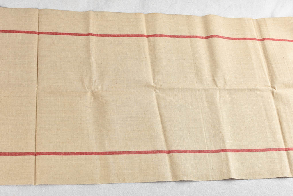 Rare antique French linen fabric