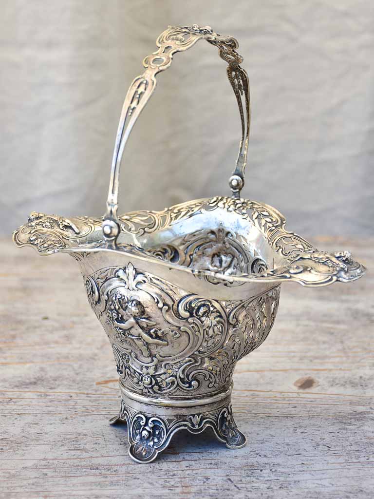 Superb French Art Deco Silver Basket