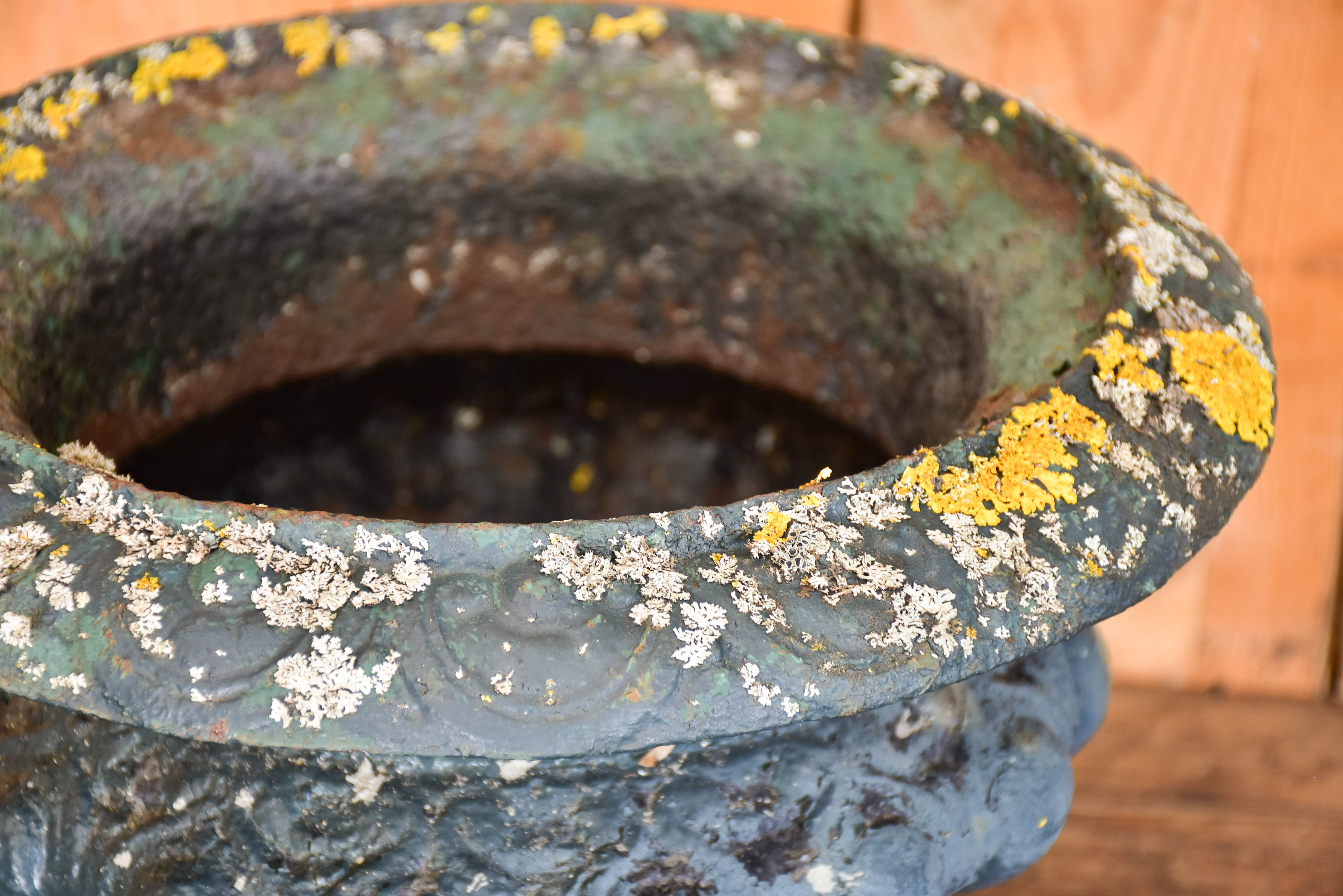 Pair of small antique garden urns