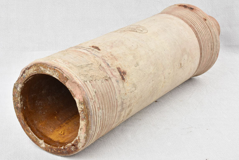 Antique terracotta drain pipe from Provence 25½"