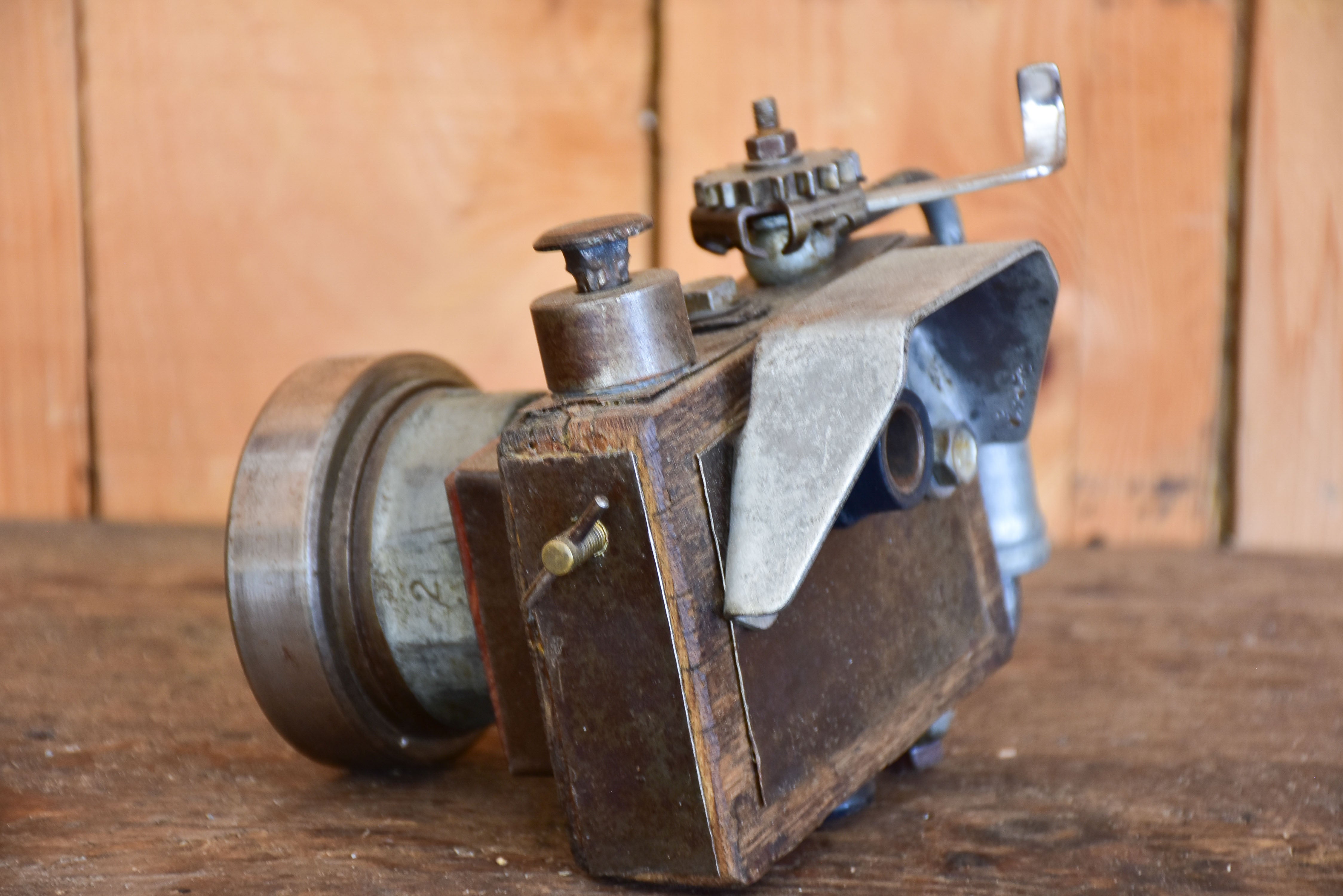 Sculpture of a camera by Bertrand Momb