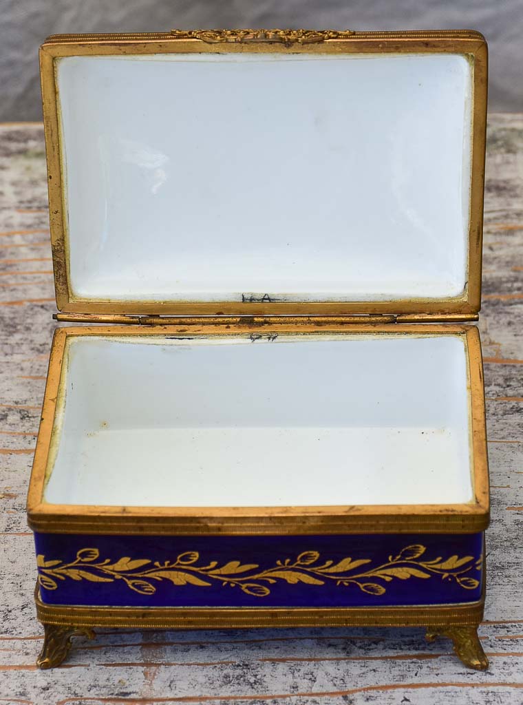 Cobalt Blue Porcelain Chocolate Box