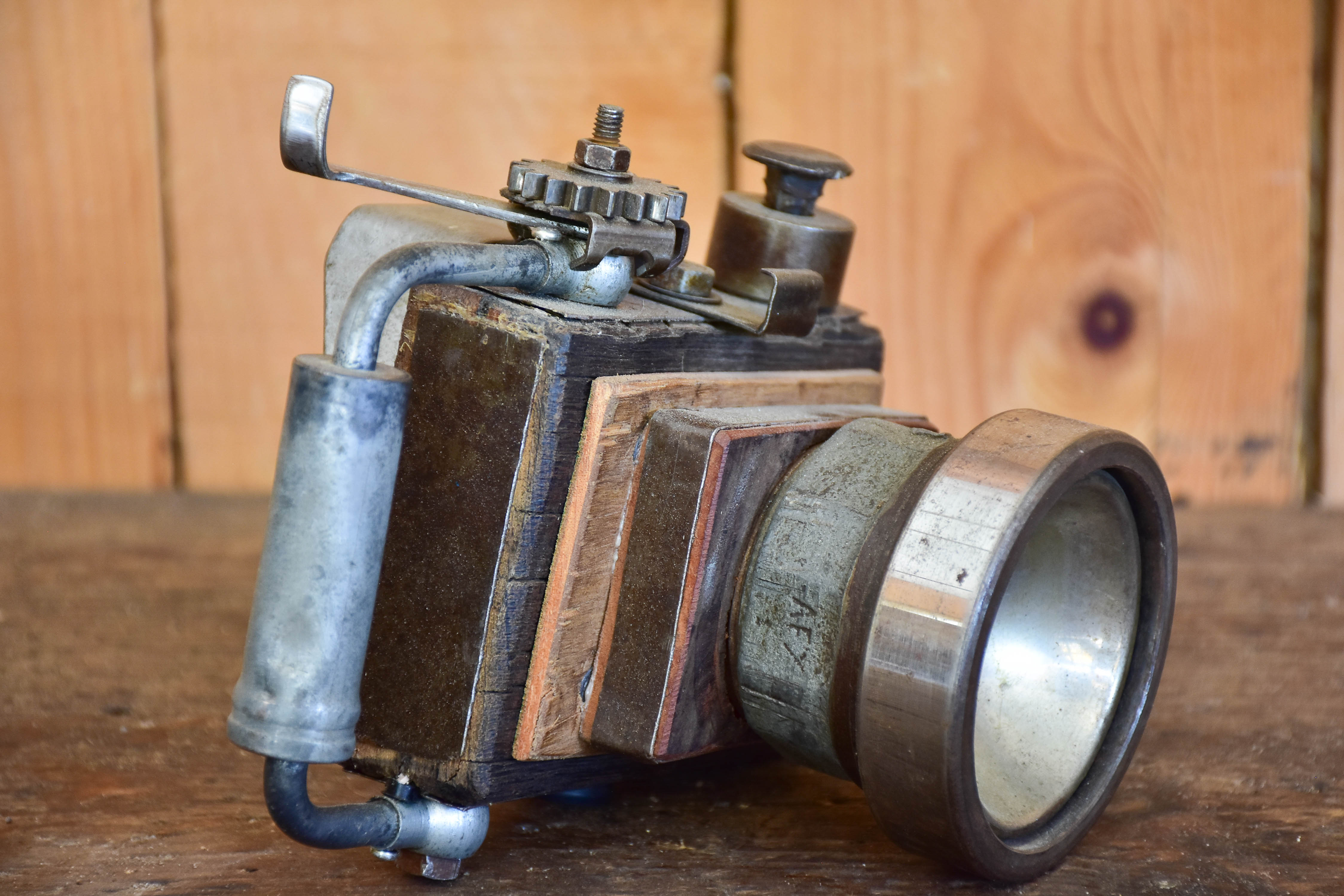 Sculpture of a camera by Bertrand Momb