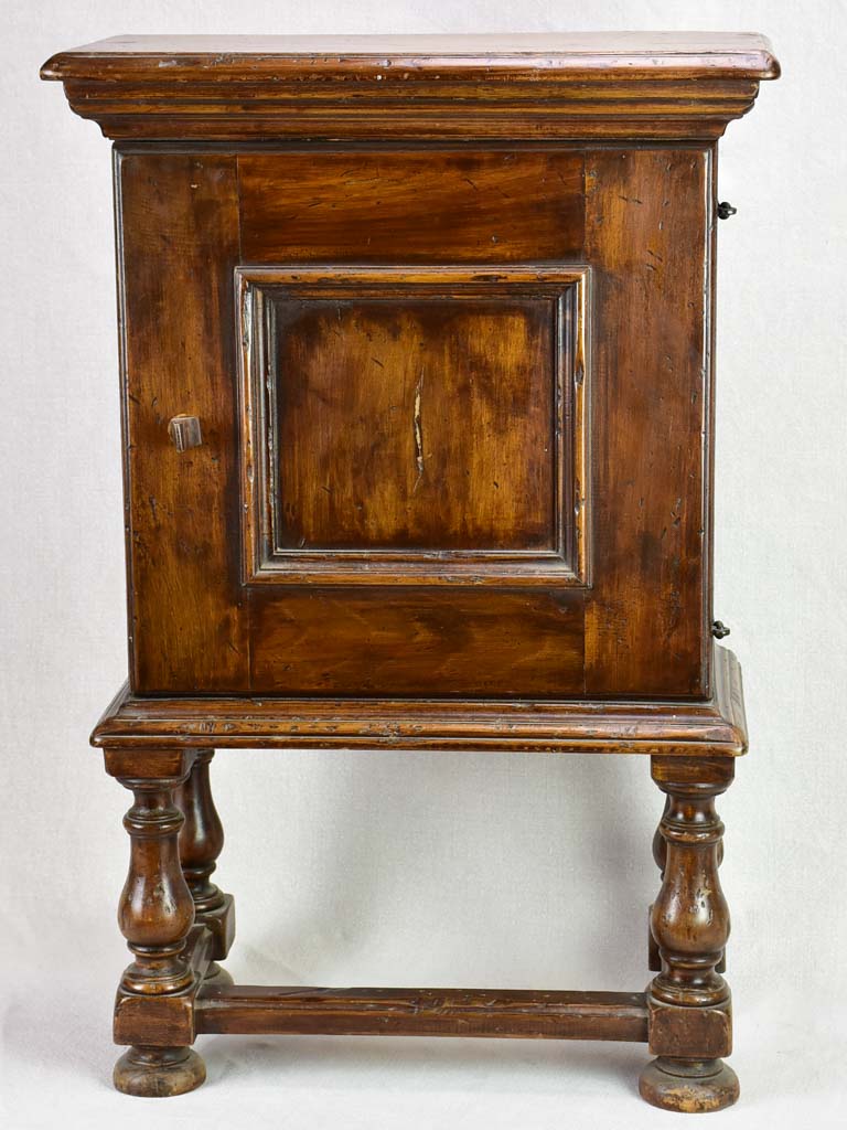 Small antique French night stand with shelves