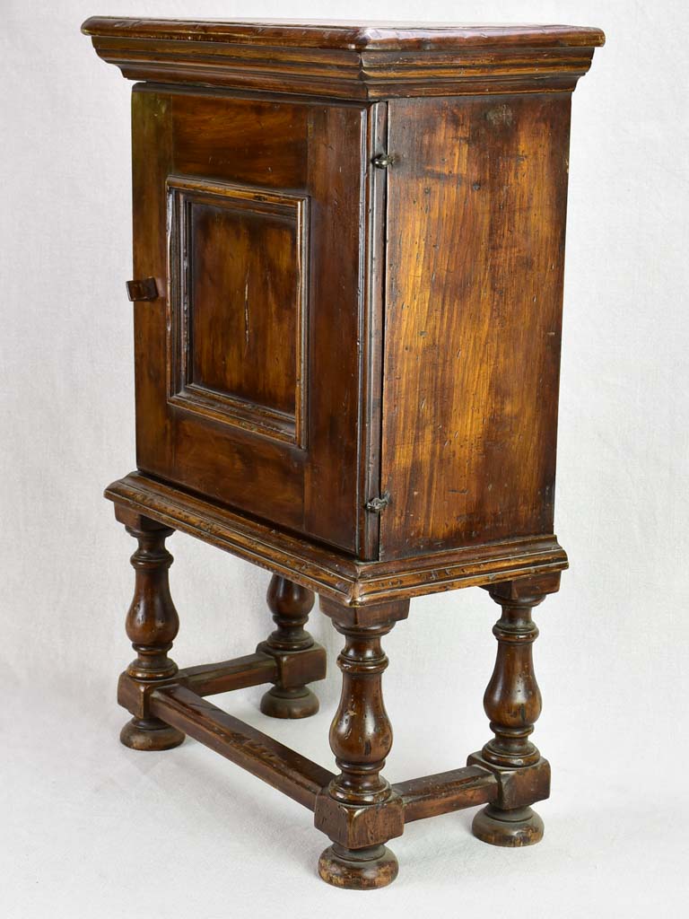 Small antique French night stand with shelves