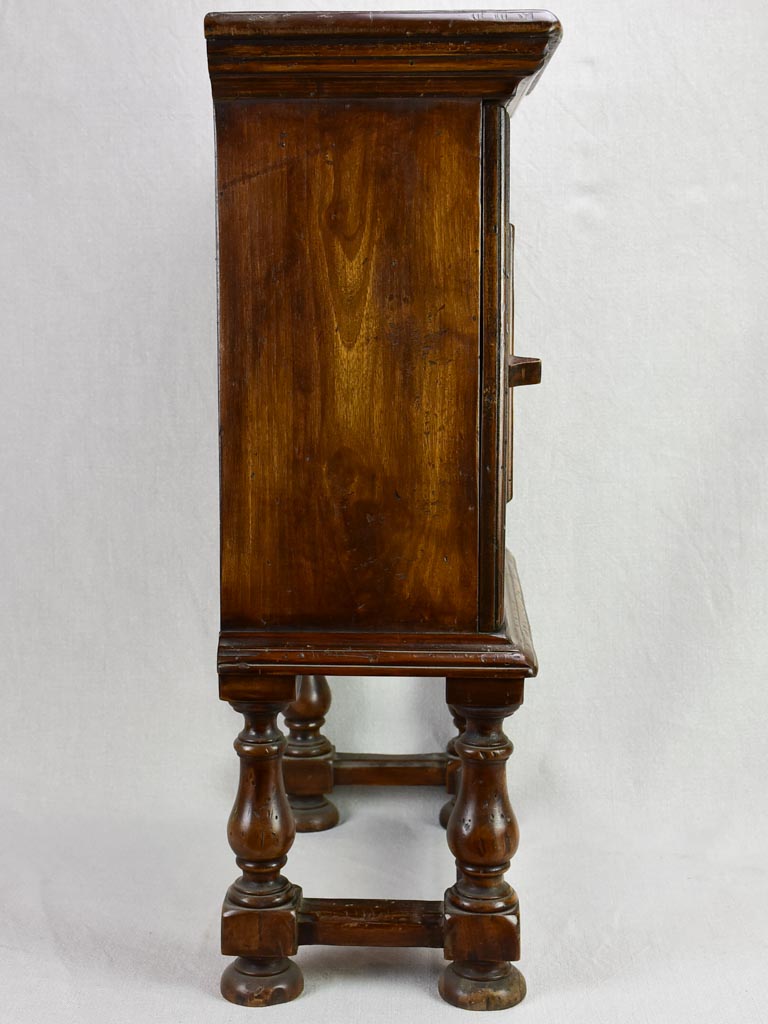 Small antique French night stand with shelves