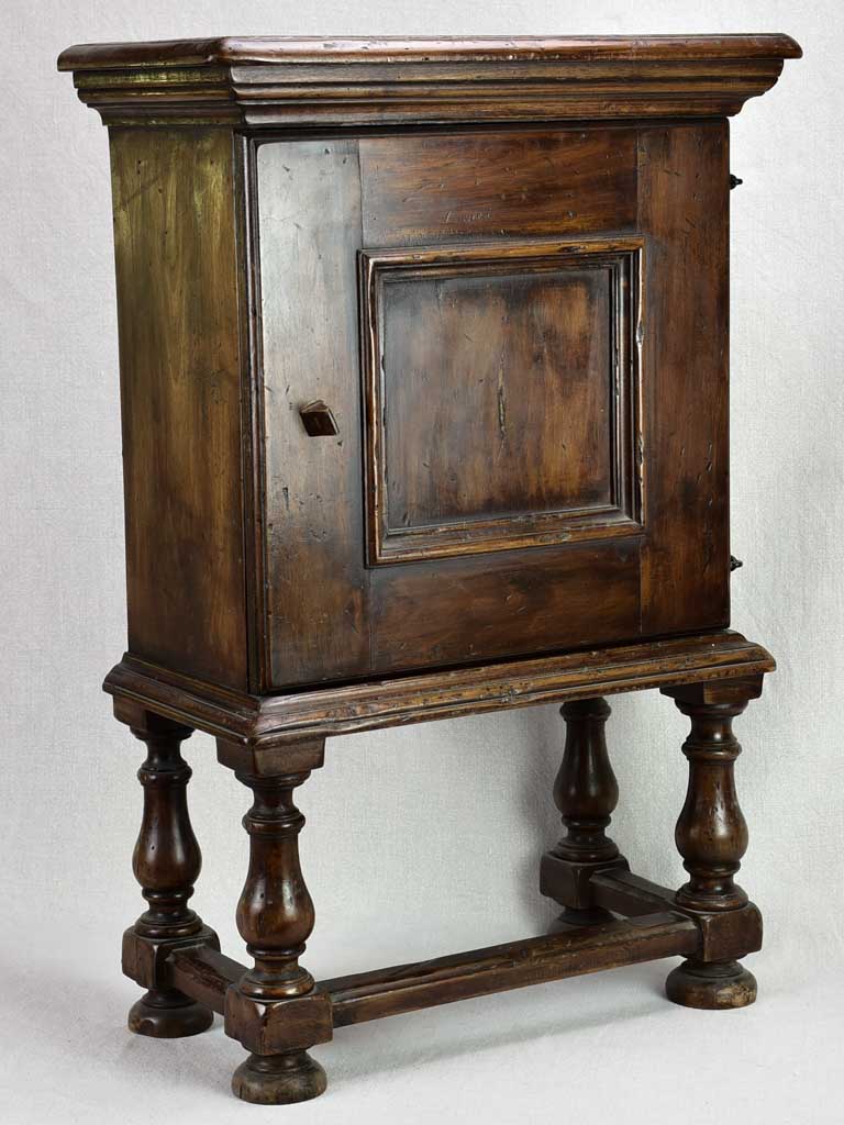 Small antique French night stand with shelves