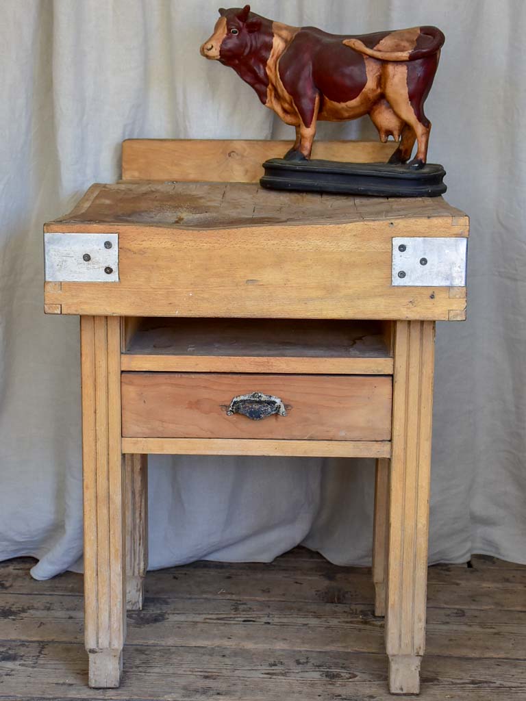 Mid-Century Small Butcher’s Block Table