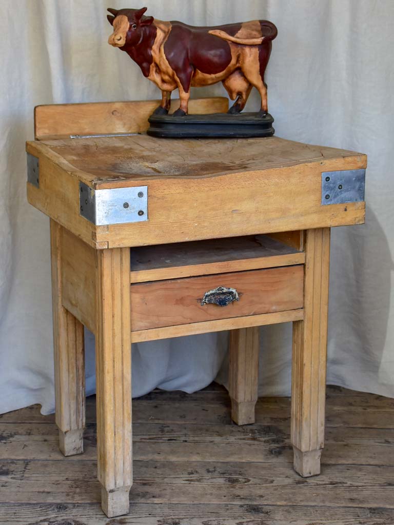 Mid-Century Small Butcher’s Block Table