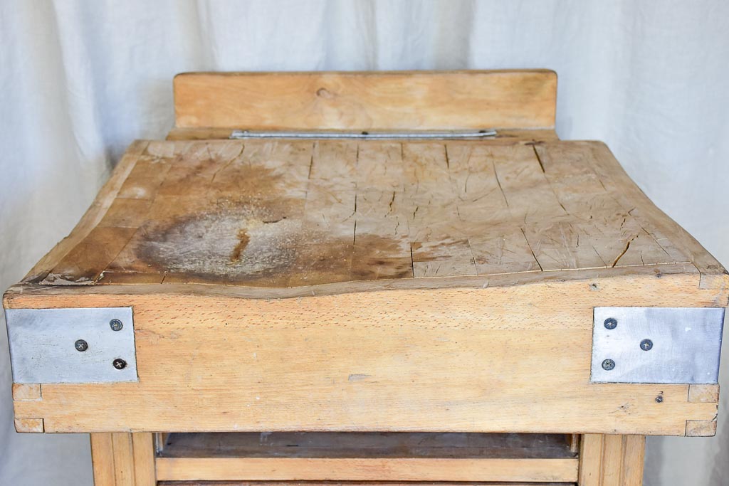 Mid-Century Small Butcher’s Block Table