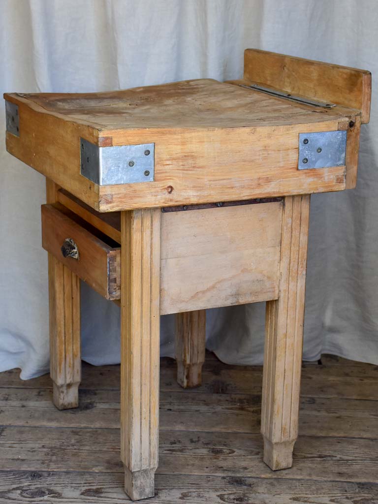 Mid-Century Small Butcher’s Block Table