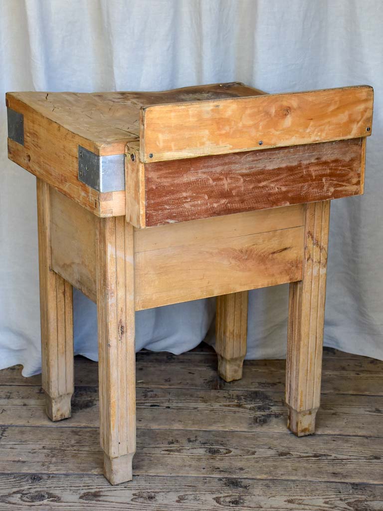 Mid-Century Small Butcher’s Block Table