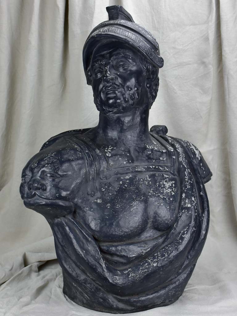 Large antique sculpture of Mars 33"