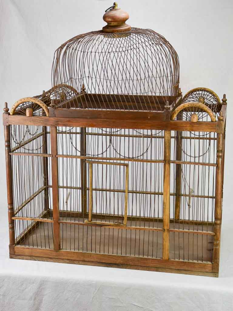 Very large antique French birdcage 39½"