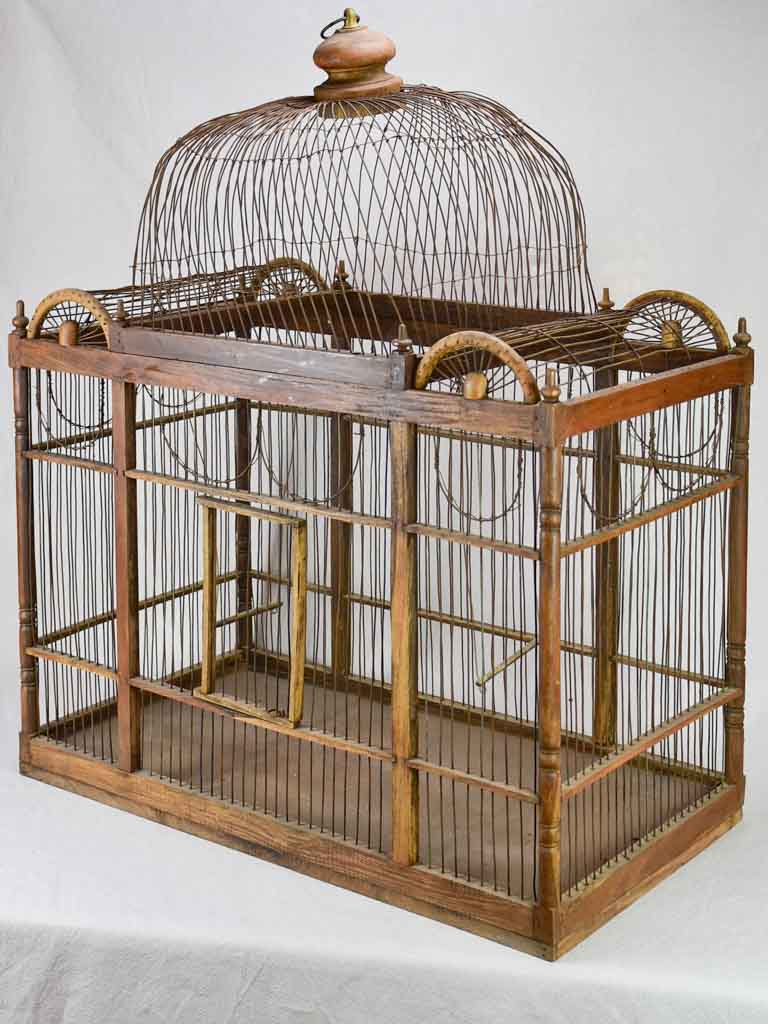 Very large antique French birdcage 39½"