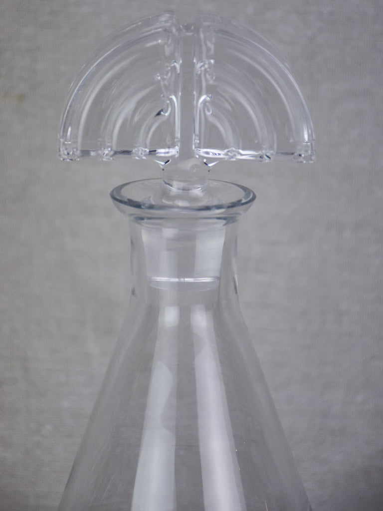 Art Deco crystal Carafe