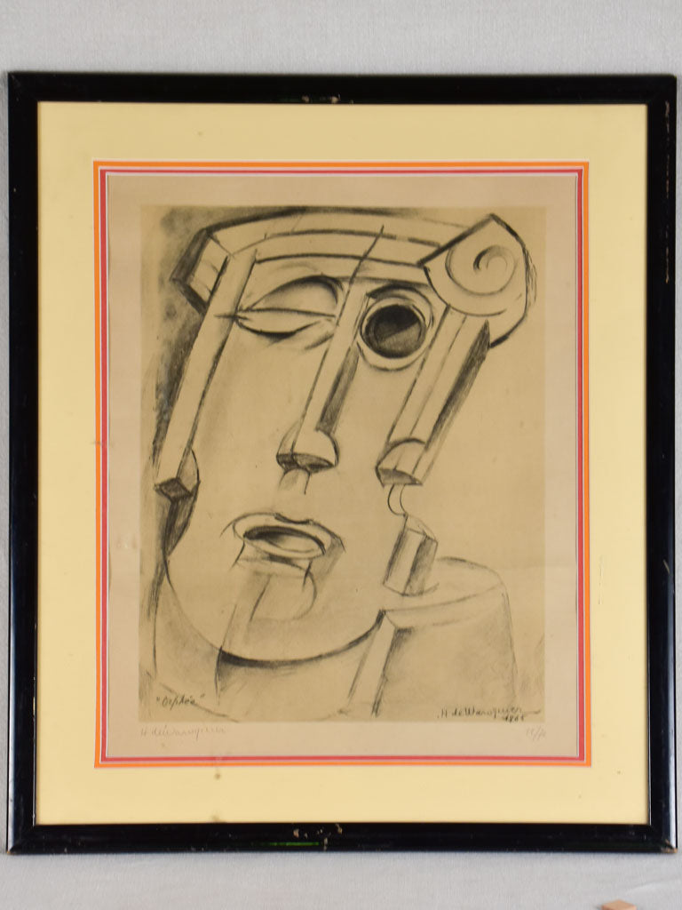 1965 Lithograph titled 'Orphee' Henri de Waroquier (1881-1970) 12/70