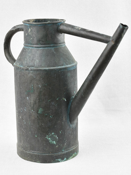 Watering can - w/ black blue patina 18½"