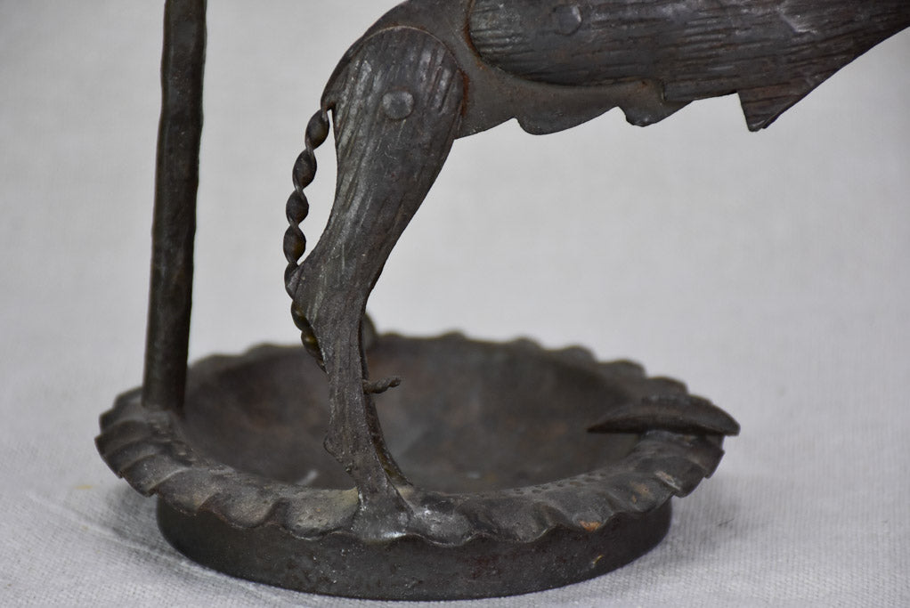 1930's French ashtray - dog on a chain