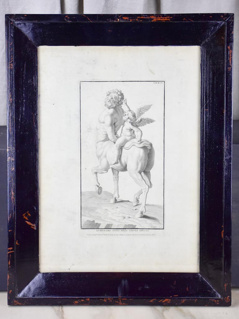 Collection of six antique Italian mythological engravings 17¼" x 22½"