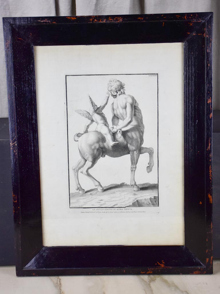 Collection of six antique Italian mythological engravings 17¼" x 22½"