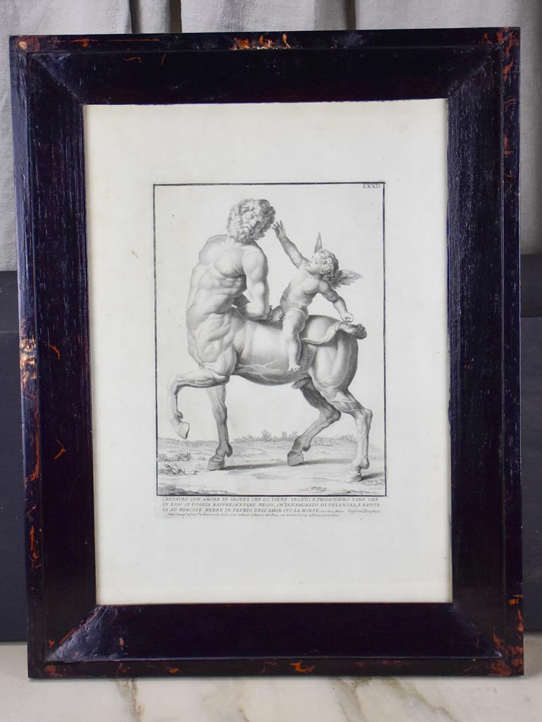 Collection of six antique Italian mythological engravings 17¼" x 22½"