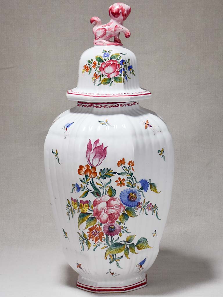 Large 1970's pharmacy jar labelled Rose de Ninon - Léon Warin 22"