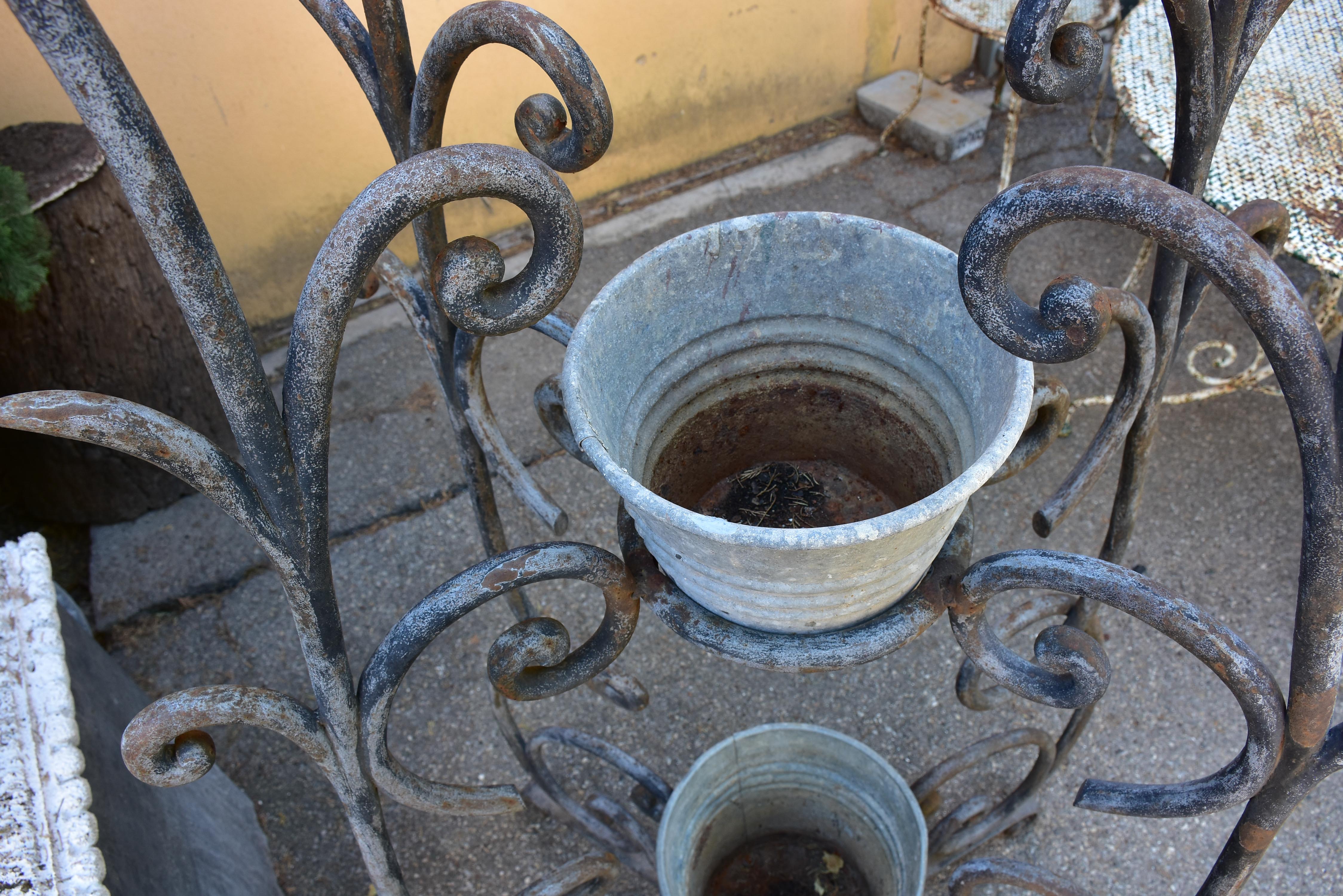 Vintage French planter stand