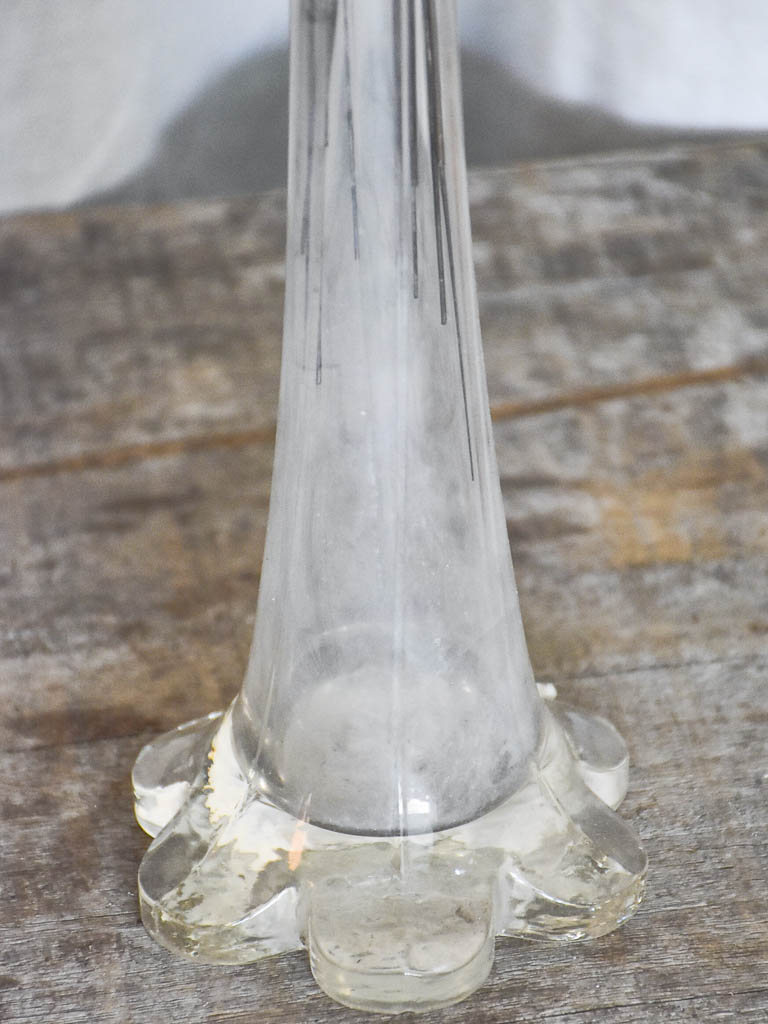 Three Tall Demi-Crystal Vases