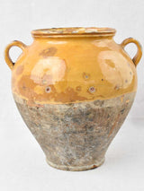 Very large confit pot w/ tapered bottom double rim 13½"