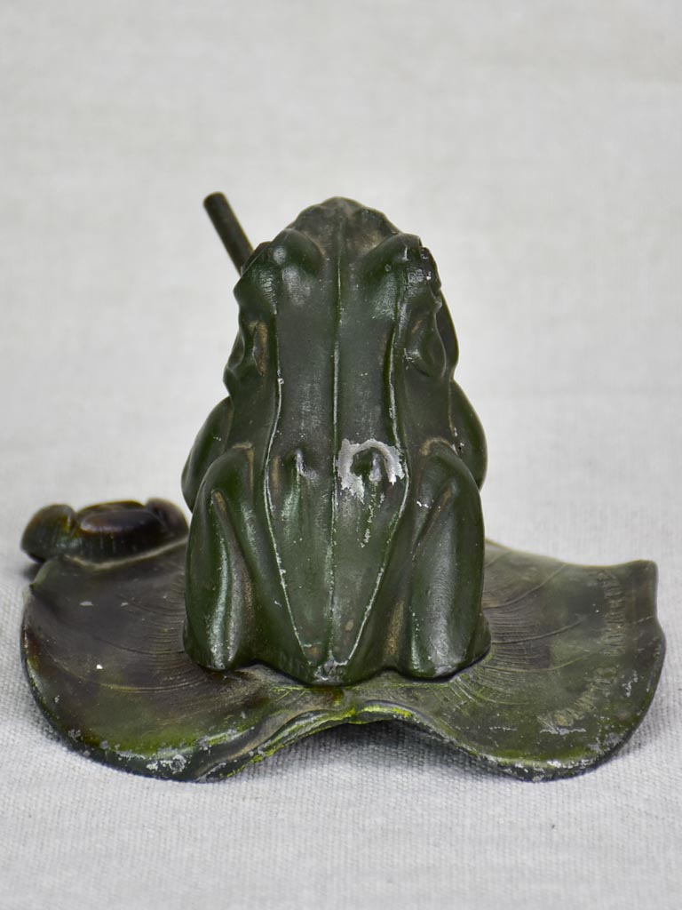 Vintage French frog incense holder