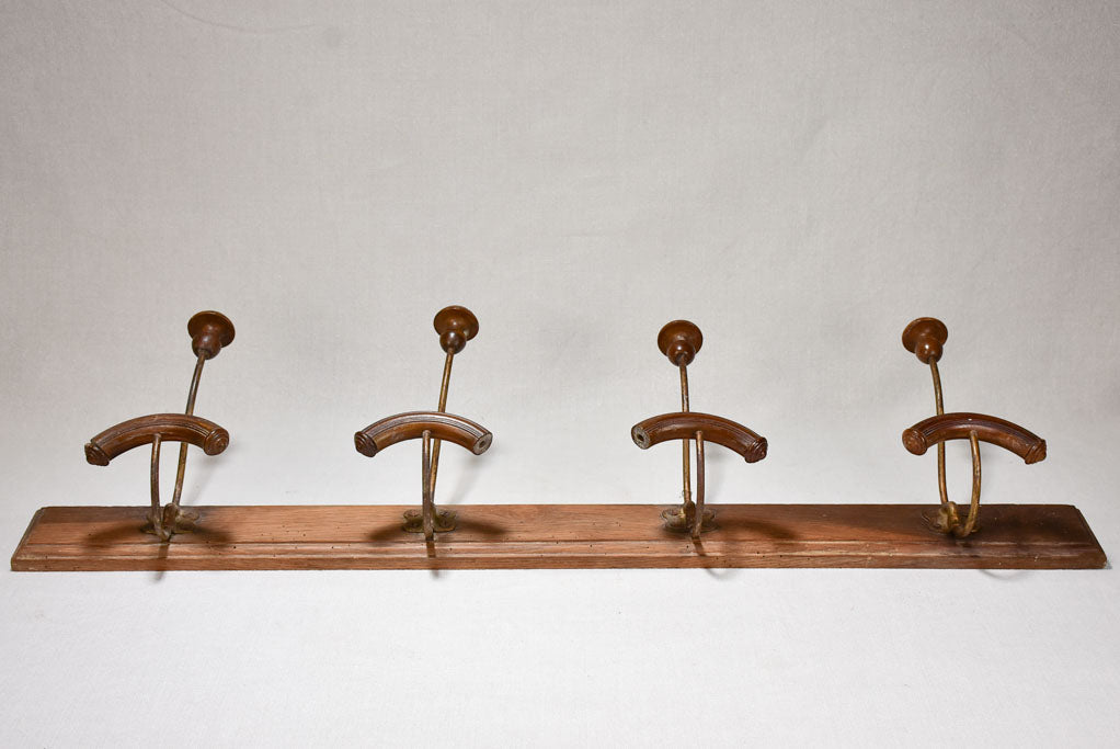 Salvaged antique French coat rack 39½"