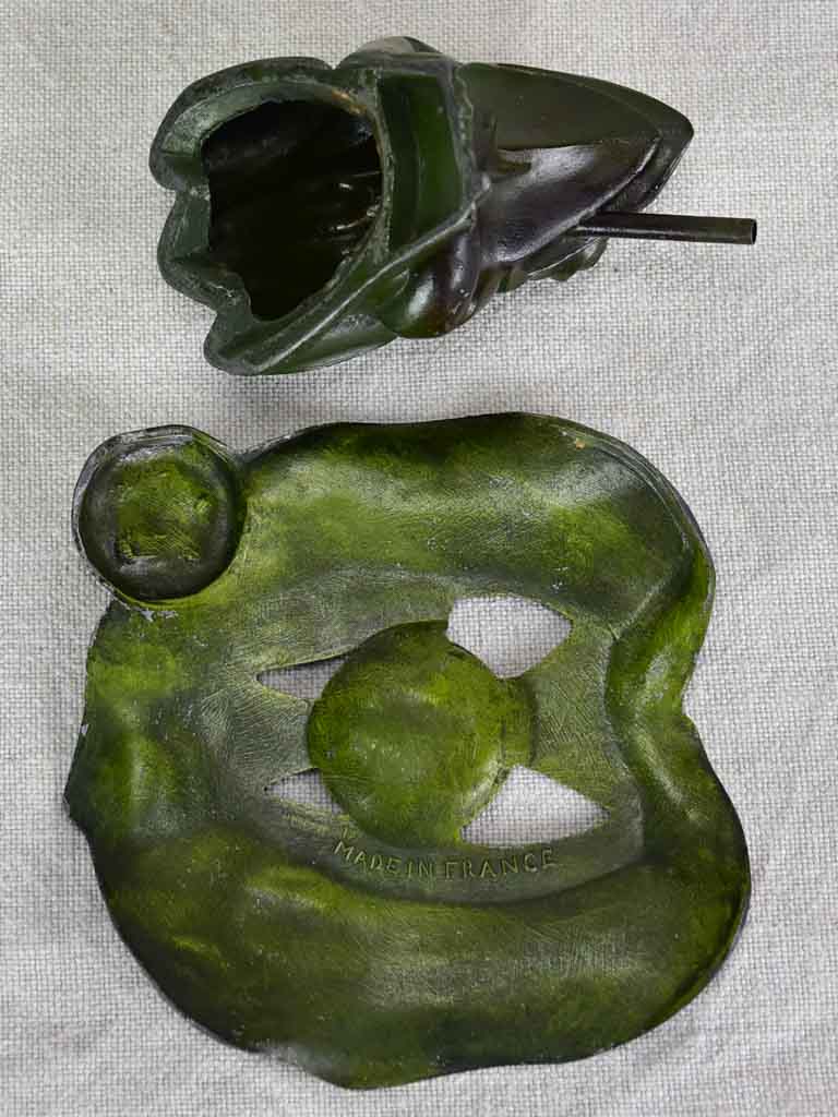 Aged 1930's French frog incense holder