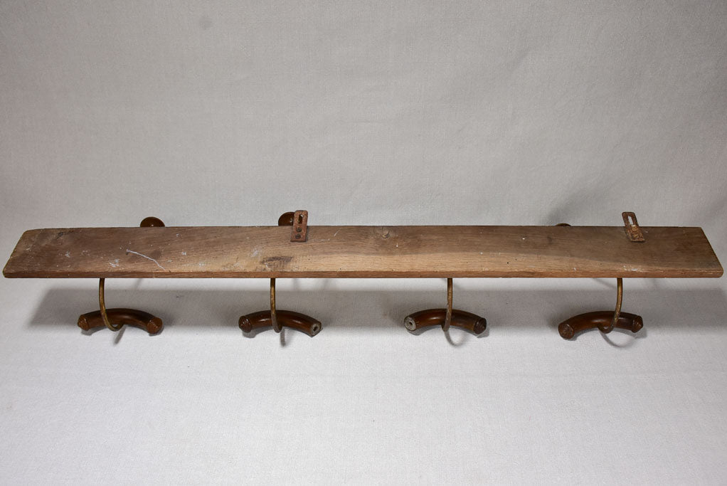 Salvaged antique French coat rack 39½"