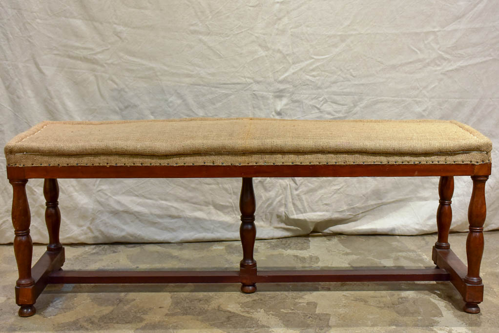 Antique French bistro style bench seat