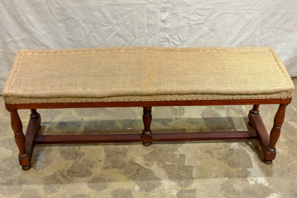 Antique French bistro style bench seat