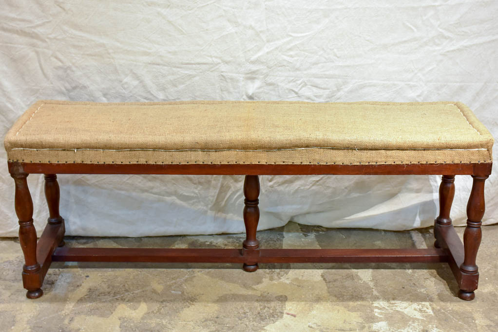 Antique French bistro style bench seat