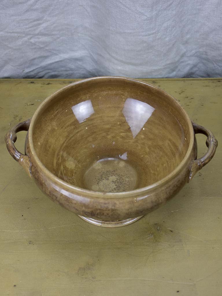 Three antique French Digoin Faience soup tureens