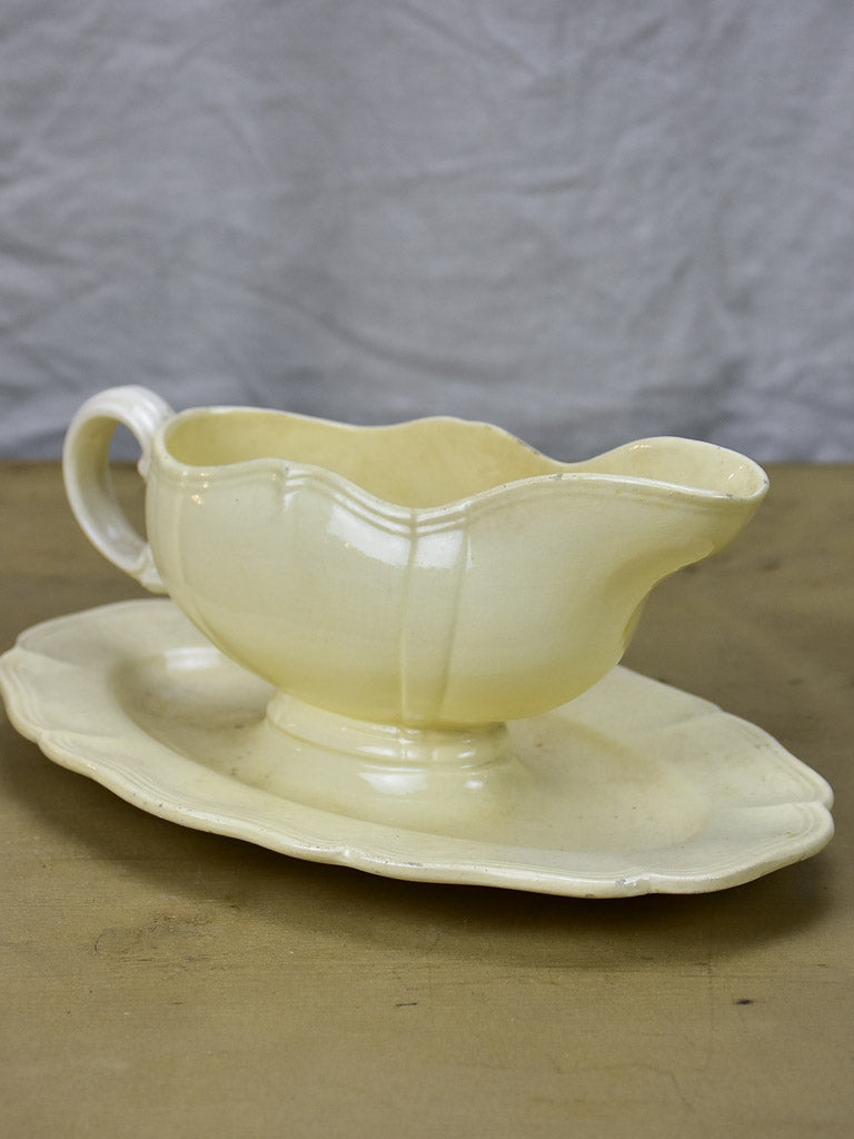 Mid Century French Digoin sauce boat