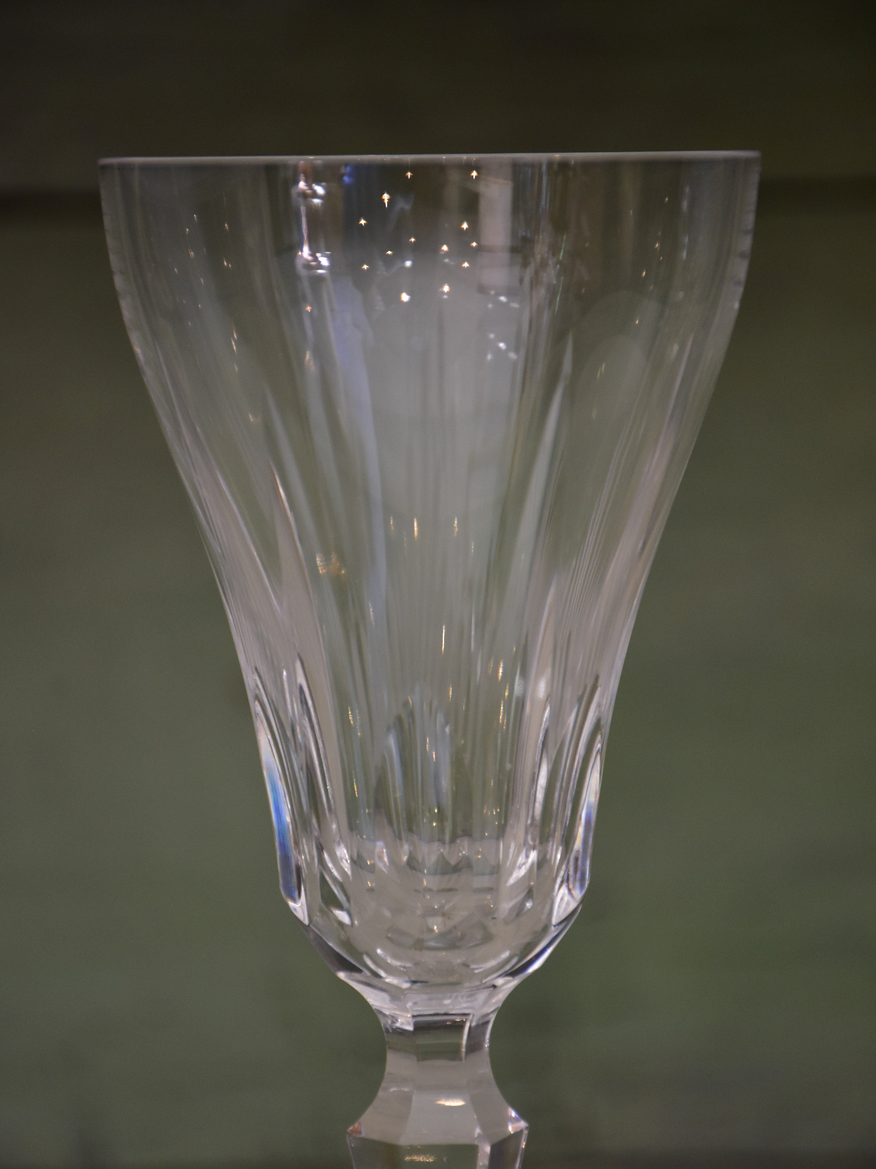 Circa 1930’s French crystal wine glasses