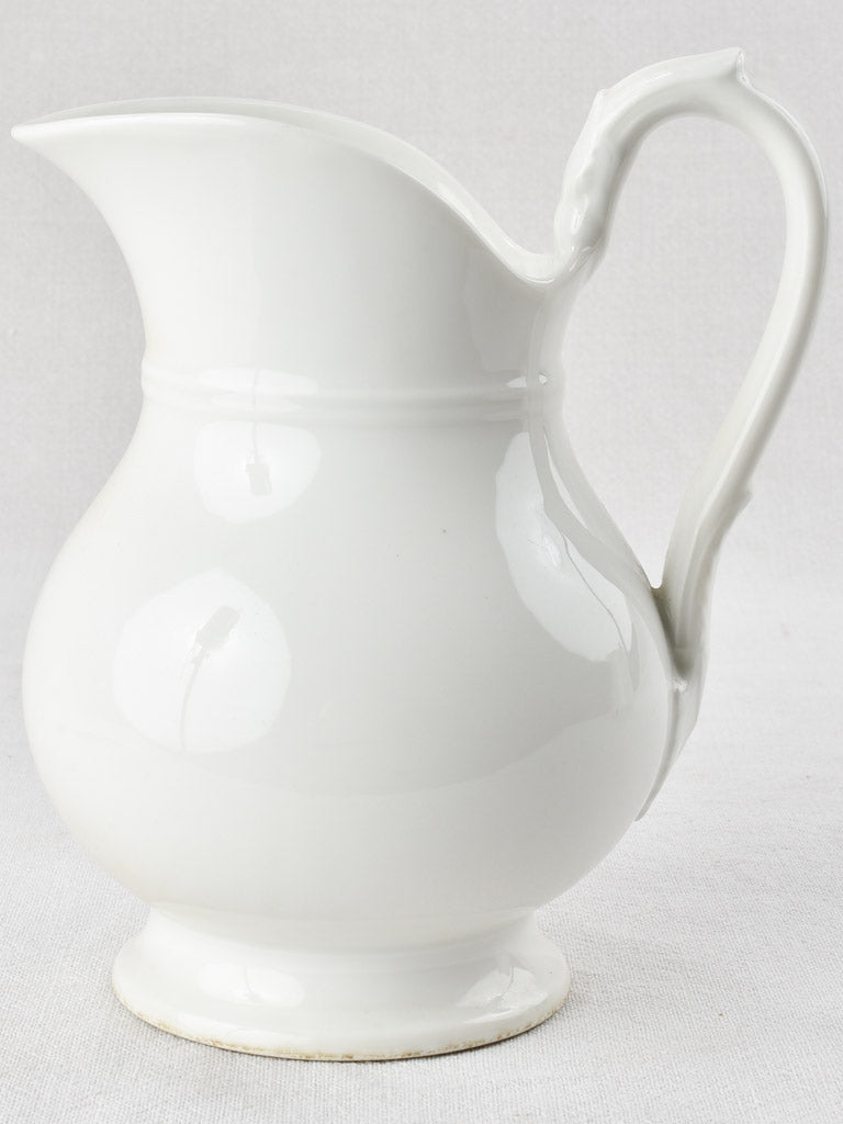 Antique porcelain water pitcher 8¼"