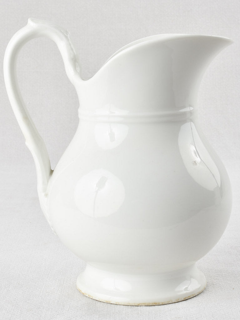 Antique porcelain water pitcher 8¼"