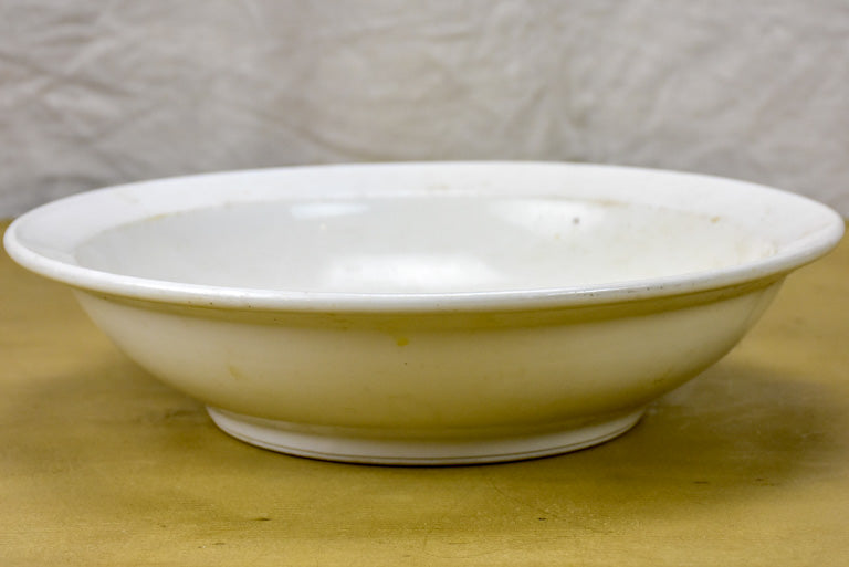 French vintage AH & Co white porcelain bowl