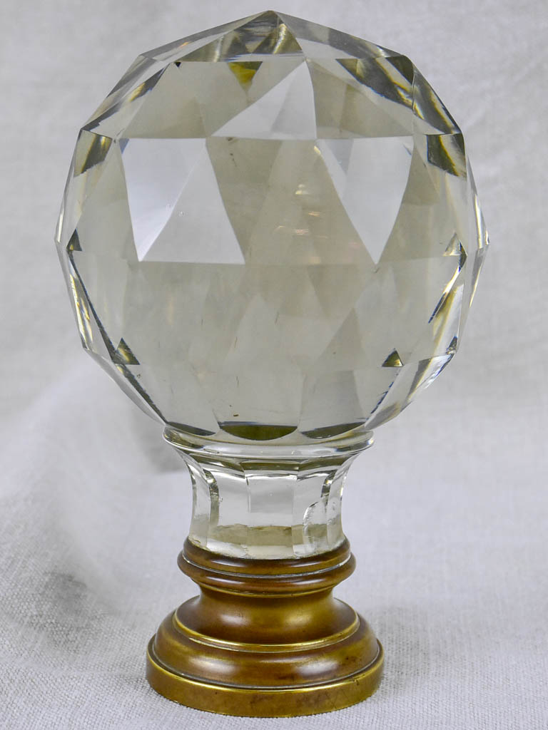 19th-century balustrade ball - crystal