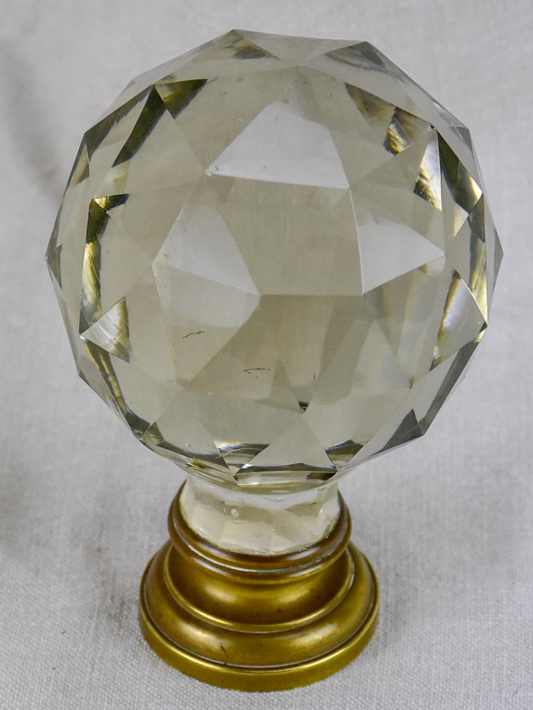 19th-century balustrade ball - crystal