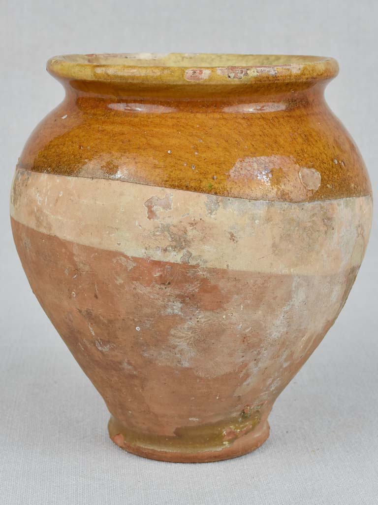 Confit pot, antique, no handles, small 8"