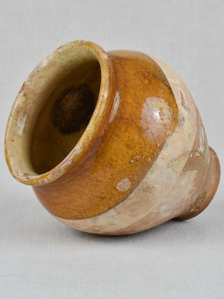 Confit pot, antique, no handles, small 8"