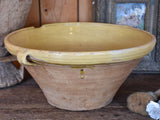 French confit bowl with ochre glaze – 19”